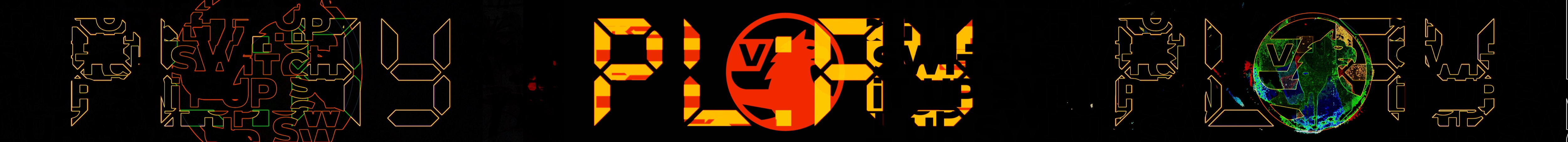 Orange segmented typography, Vauxhall identity and graphic outlines colliding across black